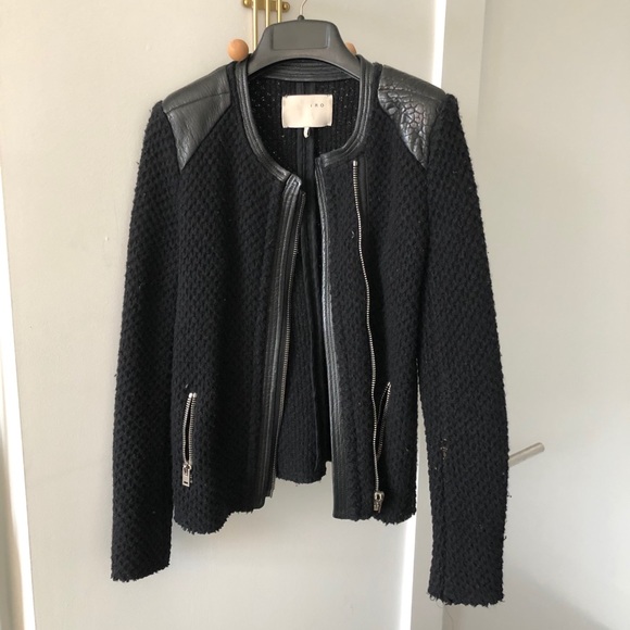 Iro leather & wool jacket - Picture 1 of 2